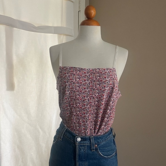 Calvin Klein 100% Cotton Ditsy Floral Tank - Picture 3 of 5